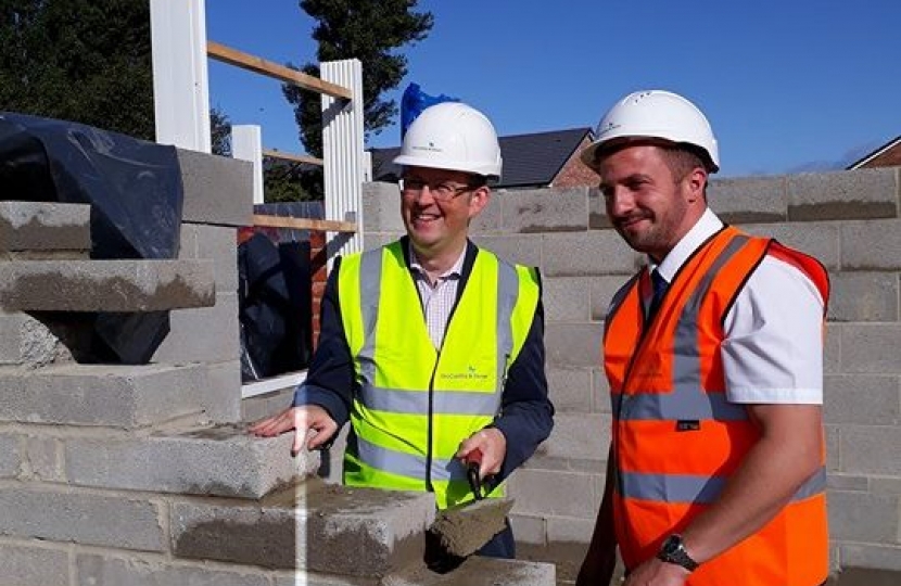 Paul at a new build developement