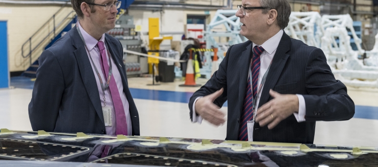 Paul on a recent visit to BAE Systems