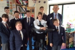 Paul on a recent visit to Great Arly School