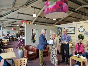 Certificate awarded to Joan Hughes for Small Garden Winner